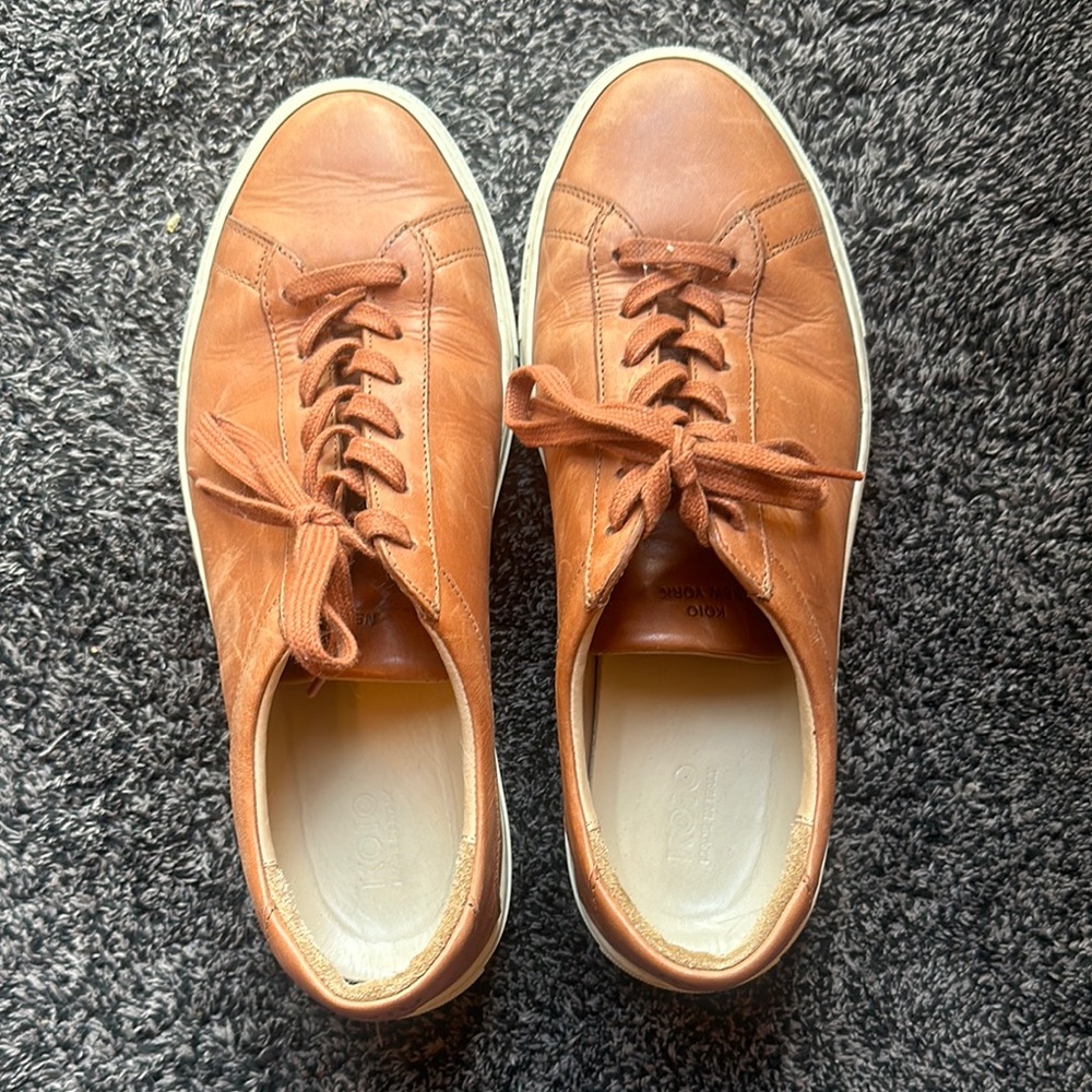 KOIO Brown Leather Sneakers